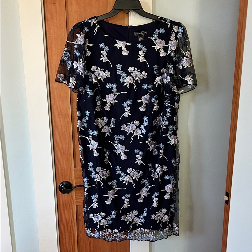 Jessica Howard Navy Floral Mini Dress